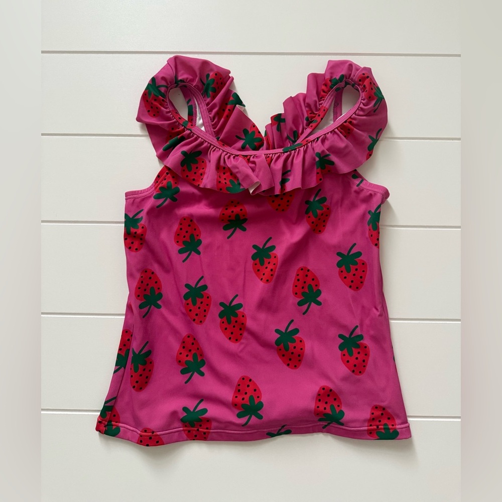 Hanna Andersson Pink Strawberry Bikini Top